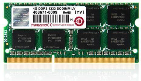 Produktbild Transcend SODIMM DDR3 1600Mhz 2GB Non-ECC SRx8 CL11 (1 x 2GB, 1600 MHz, DDR3-RAM, SO-DIMM)