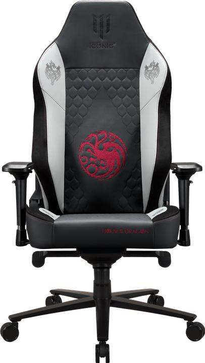 Actual product image Subsonic Apollon Collector / House Of The Dragon Black seat + grey/red