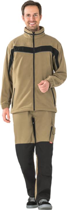 Actual product image Planam Plaline work jacket fleece jacket sand black size L (L)