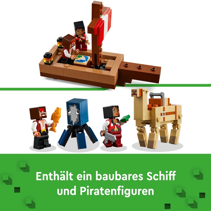 Actual product image LEGO The pirate ship voyage (21259, LEGO Minecraft)