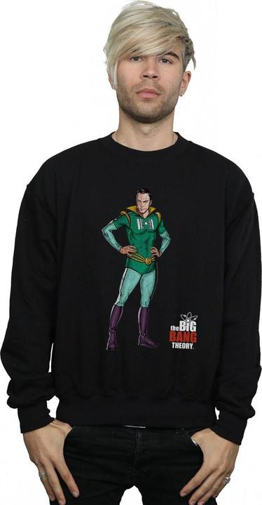 Actual product image Dam Mens Sheldon Superhero Cotton Sweatshirt (3XL)