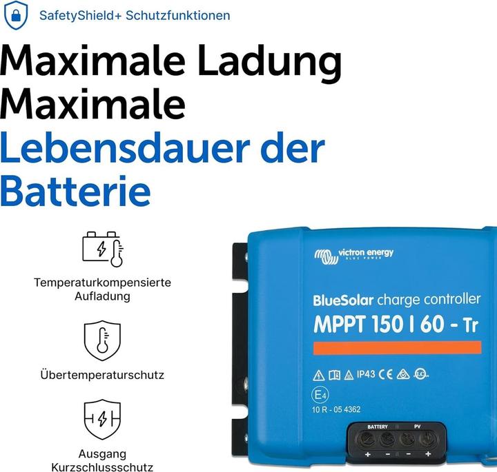 Actual product image Victron Energy BlueSolar MPPT 150/60-Tr