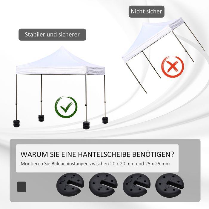 Produktbild Swisshandel24 Pavillon Standfuss Gewicht (25 cm, 25 cm)