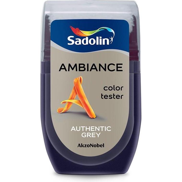 Sadolin, Künstlerfarbe + Bastelfarbe, Tester Ambiance Authentic Grey 30 ml (Grau)
