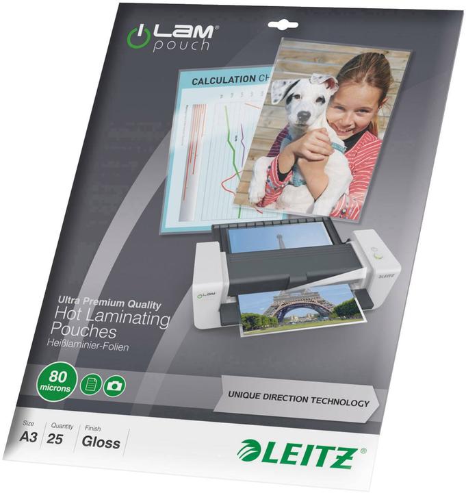 Actual product image Leitz Laminating film (A3, 25 Piece, 80 µm)