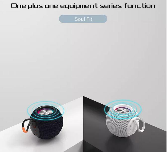 Actual product image PhoneLook Bluetooth 5.0 Speaker Portable Sphere Design Waterproof IPX6 Wireless Stereo