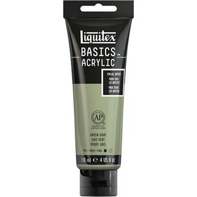 Winsor & Newton, Künstlerfarbe + Bastelfarbe, Basics 118ml Green Grey 205 (Green Grey)