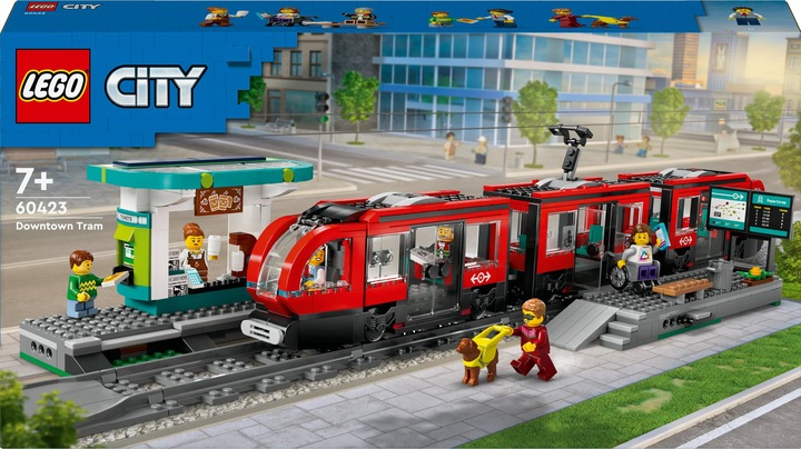 LEGO Strassenbahn mit Haltestelle (60423, LEGO City)