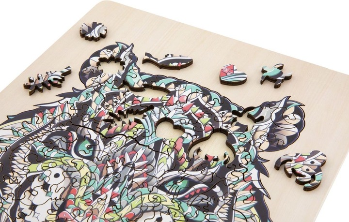 Produktbild Grafix Einzigartiges Holzpuzzle Tiger, 130tlg. (132 Teile)