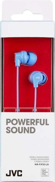 Actual product image JVC HA-FX10-LA-E Colourful inner-ear headphones (Cable)
