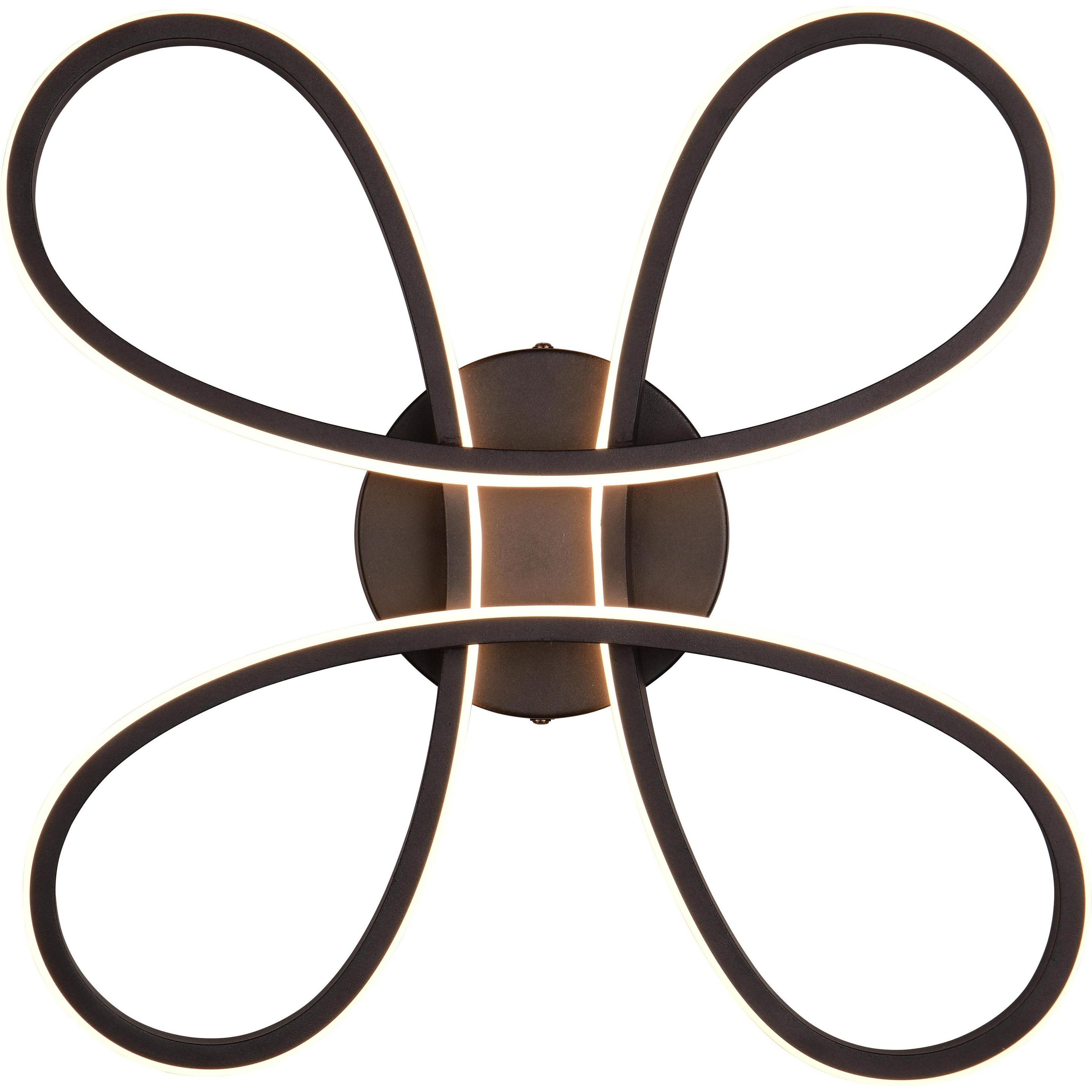 GCS, Applique + Plafoniera, LUCE LED A SOFFITTO FLY 40CM 3000K MATT BL (2600 lm)