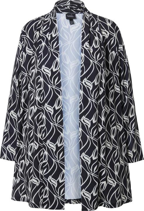 Image du produit Ulla Popken Veste en jersey à col châle, coupe évasée, sans fermeture (62)