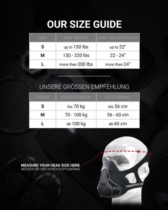 Actual product image Phantom Athletics Training Mask (S)