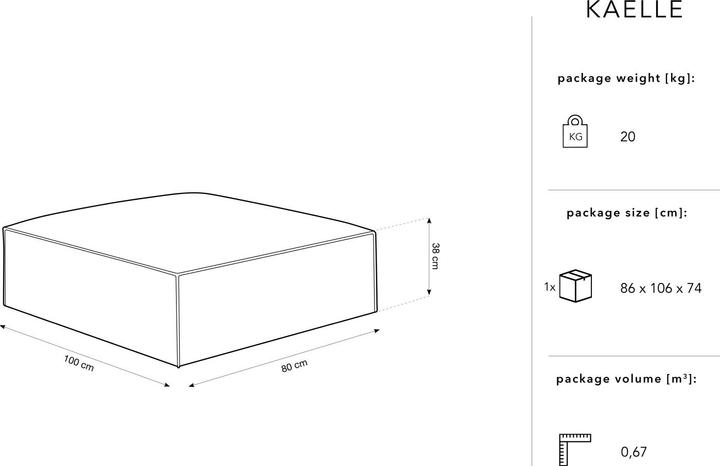 Produktbild Micadoni Kaelle (Polsterhocker)