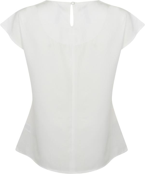 Actual product image Henbury Top with pleated design at the front Short sleeves (M)
