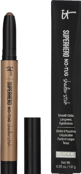 Actual product image It Cosmetics Superhero No-Tug Waterproof Eyeshadow Stick 0.05 oz Super Slate (Super Slate)