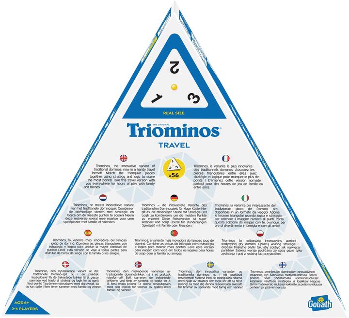 Nutritional values and ingredients Goliath Toys Triominoes Triangular Journey (German, English, French, Italian, Swiss German)