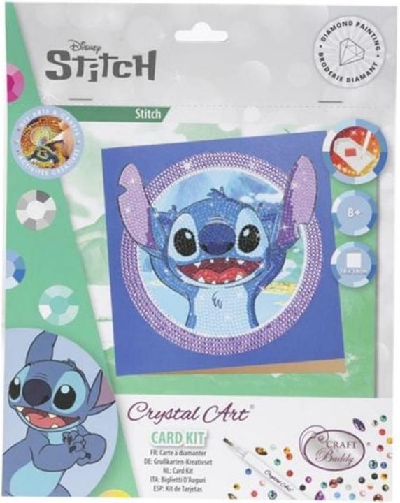Craft Buddy Stitch, 18x18cm Crystal Art Card