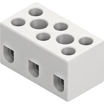 HKL, Kabelverbindung, Porzellan-Klemme 3polig 1128.G 1-4qmm