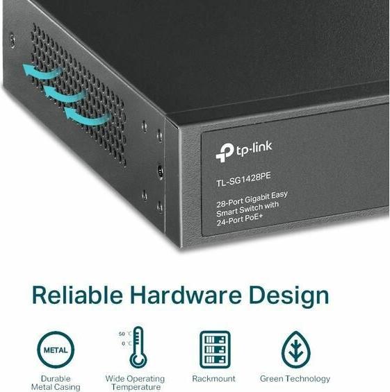 Immagine prodotto TP-Link PoE+ Switch TL-SG1428PE 28 Port (28 porte)