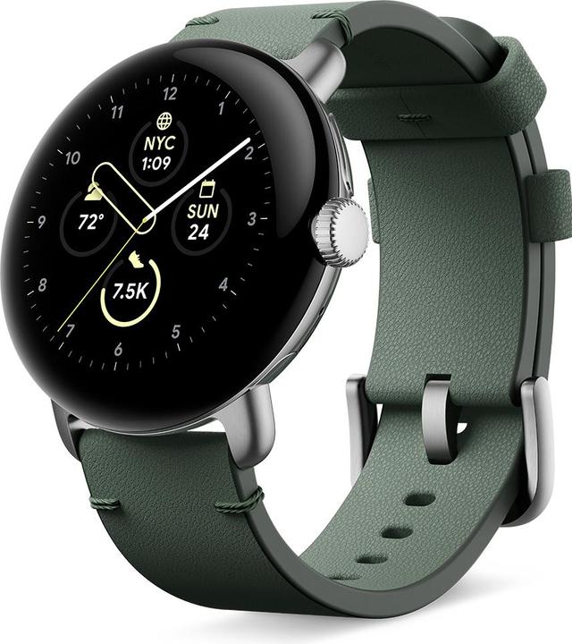 Productafbeelding Google Leren bandje voor Pixel Watch maat L (Leer, Roestvrij staal)
