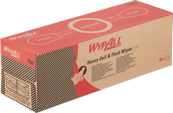 Actual product image Wypall * Wipe L40 41 x 25 cm (W x L) paper white 6 x 90 sheets/pack. (90 pcs.)