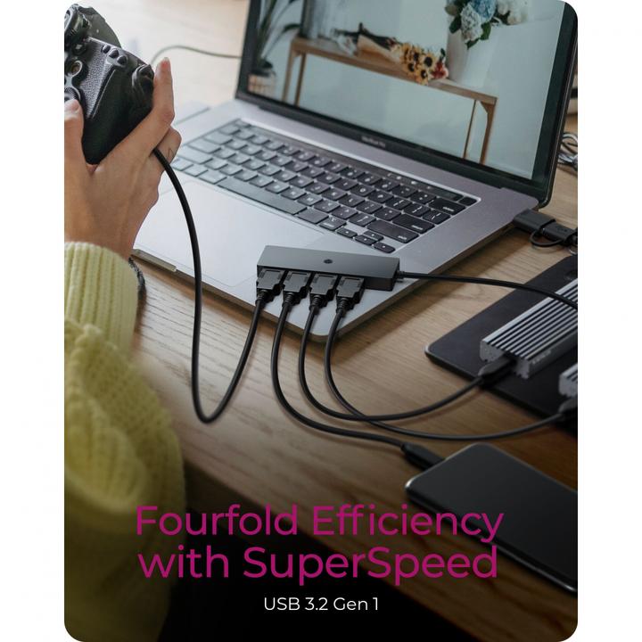 Produktbild Icy Box IB-HUB1424-C3 (USB-C, USB-A, 4 Ports)