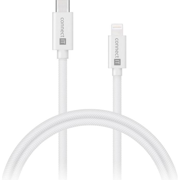 Connect IT Wirez USB-C - Lightning 27W 1m weiss, Cavo USB