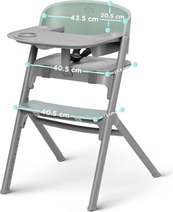 Actual product image KinderKraft highchair LIVY, olive green, KHLIVY00GRE0000 (Highchair)