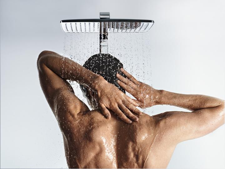 Immagine prodotto hansgrohe Soffione HG PURA VIDA 400 AIR 1jet 400mm DN 15 attacco a soffitto 100mm cromo (1 Tipi di raggi, 21 l/min)