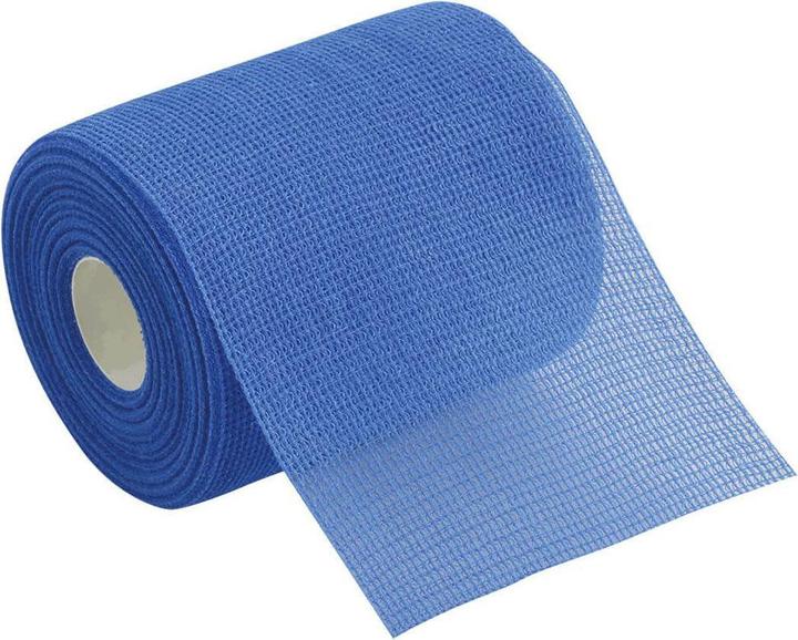 Produktbild Detectaplast blau elastischer Verband mit Kompresse 8x4m mit Kompresse 10cm 1Stk