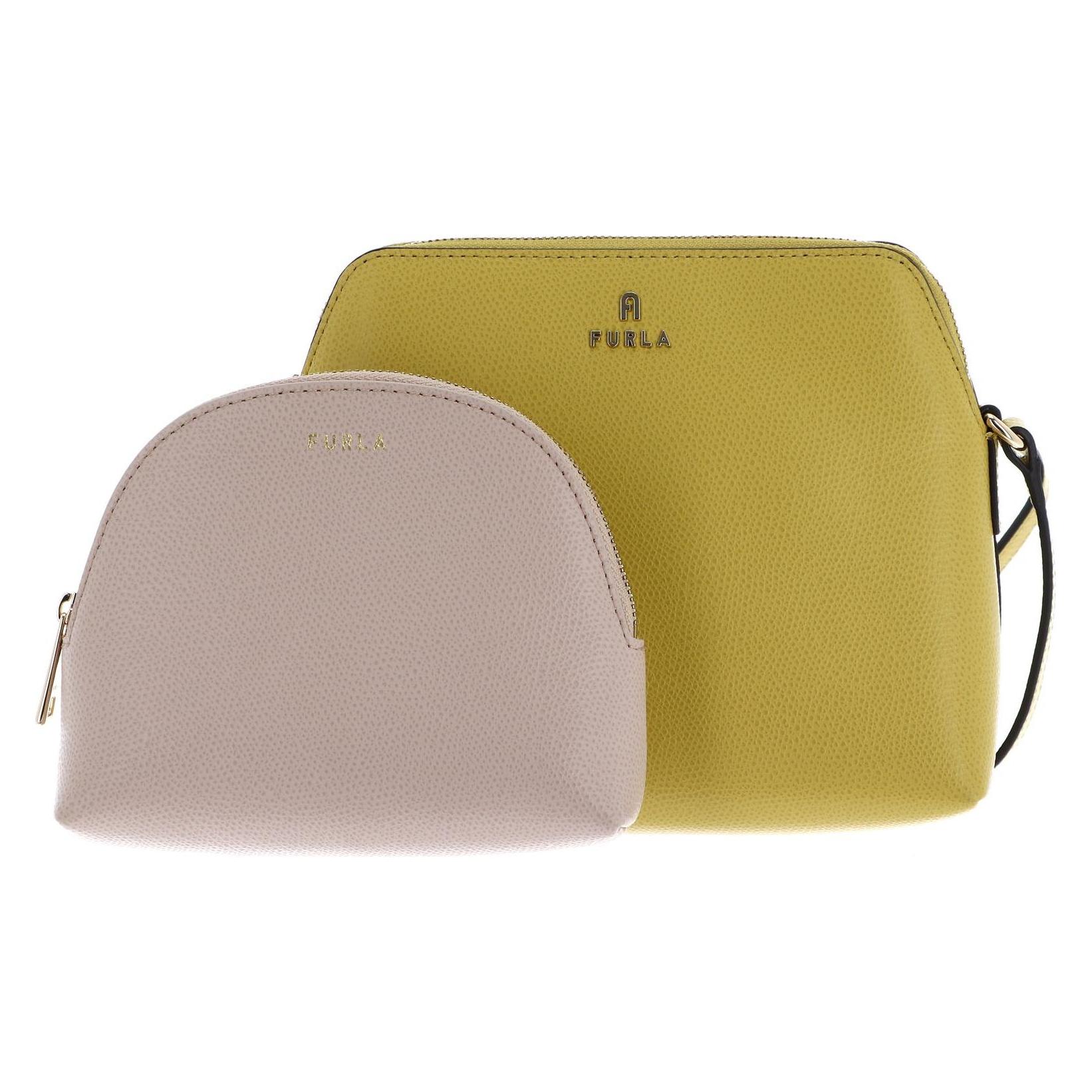 Furla, Damen, Handtasche, Ares Camelia Mini Crossbody, Gelb