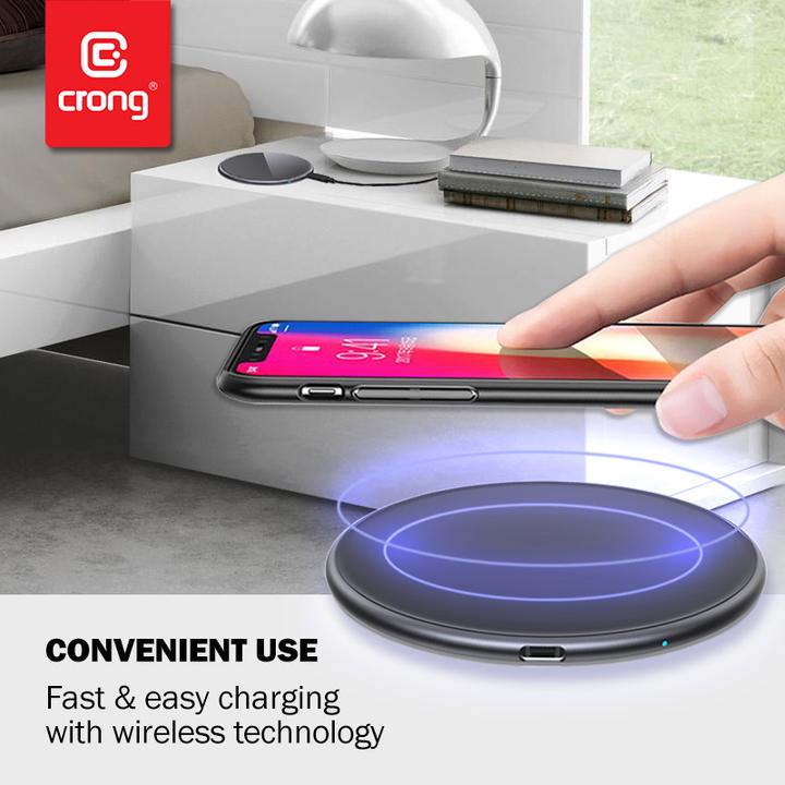Actual product image Crong Charger Induction 3 A (CRG-PS15W-WHI) (15 W)