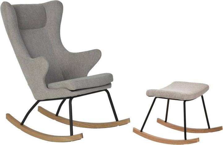 Quax Adult Schaukelstuhl de Luxe mit Hocker