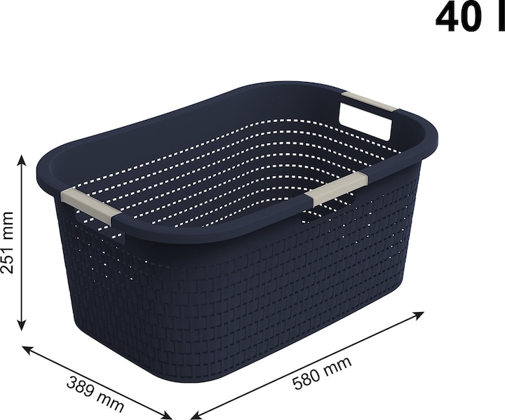 Image du produit Rotho 3er Set Country Wäschekorb 40l 3tlg. (40 l)