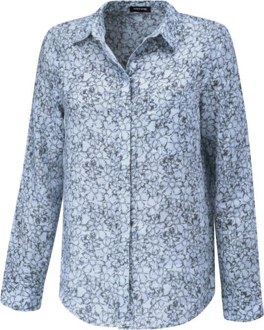 Immagine prodotto Artime Leinenbluse mit Hemdkragen und Allover-Print (M)