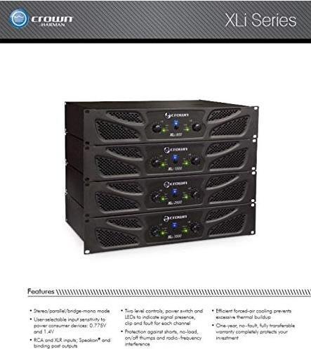 Produktbild Crown Endstufe XLi 1500, Signalverarbeitung: Analog, Impedanz: 8? (Endstufe)