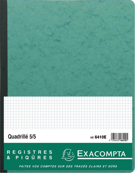 Image du produit Exacompta Livres de comptes (320 x 250 mm, Quadrillé, Couverture rigide)