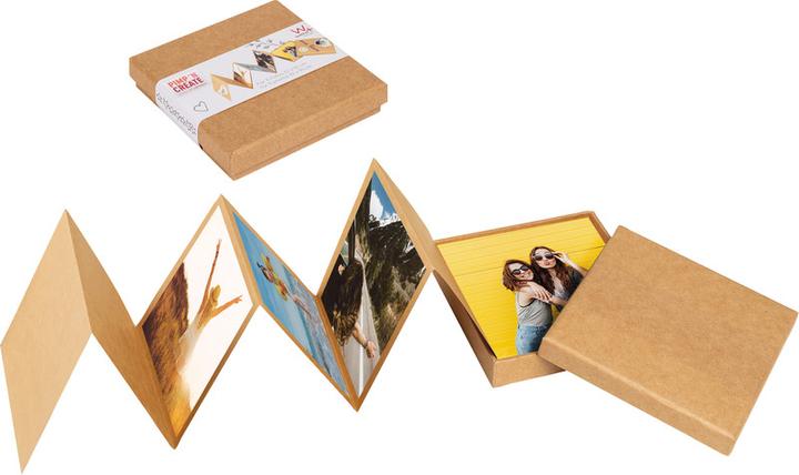 Walther Design Leperello-Box 10x10 brun