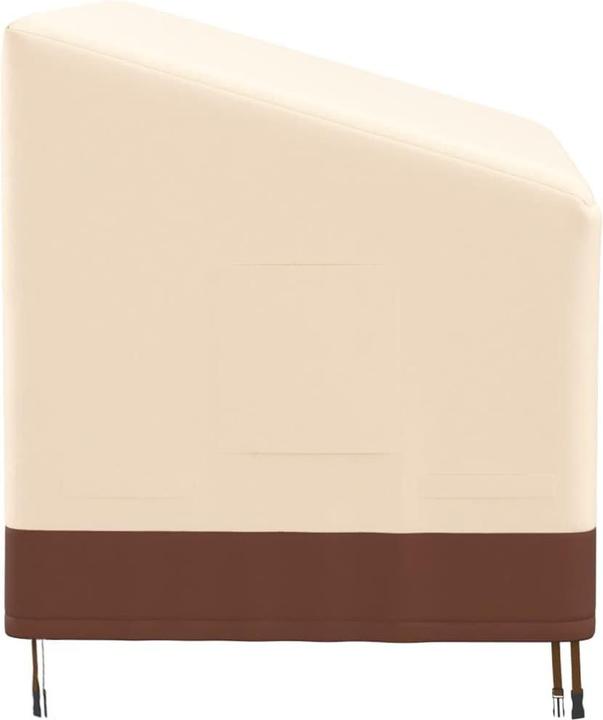 vidaXL Cover for 3-seater bench Beige 159x84x56/81 cm 600D