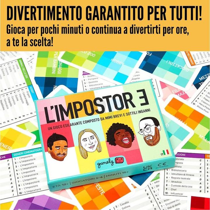 Immagine prodotto Gamely L'IMPOSTORE (un gioco edilarante composto da mimi vrevi e sottili inganni (Italiano)