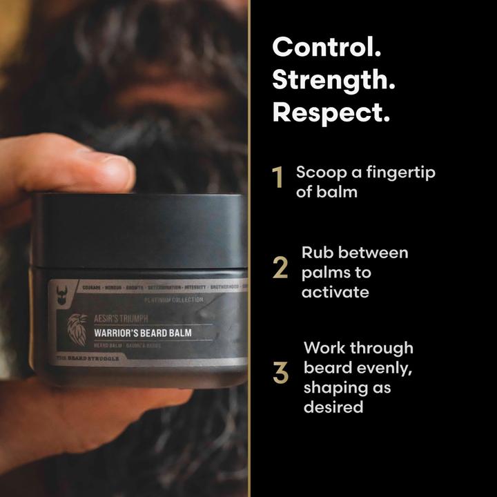 Actual product image The Beard Struggle Warrior's Beard Balm