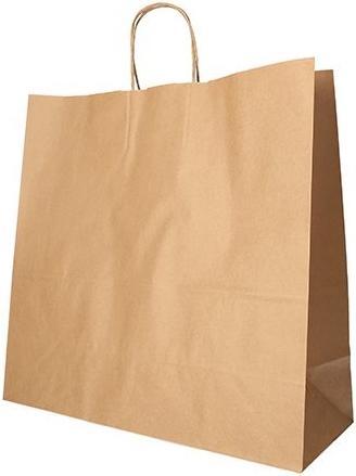 Image du produit Papstar Sac de transport en papier, 350 x 350 x 140 mm, brun (Pochette cadeau, 25 x)