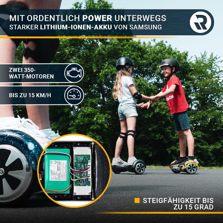 Produktbild Robway Hoverboard W1 E-Balance Board Scooter Elektro Roller Smart Self Balance (Pink Chrom)