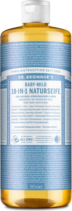 Dr. Bronner's 18-IN-1 Bébé Léger (Savon liquide, 945 ml)