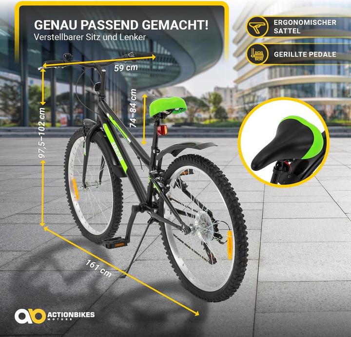 Actionbikes Motors Actionbikes Kinderfahrrad Arrow 24 Zoll Kinderrad  Gangschaltung Kinder Fahrrad