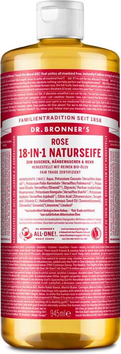 Produktbild Dr. Bronner's 18-IN-1 Rose (Flüssigseife, 945 ml)