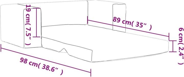 Actual product image vidaXL Kindersofa
