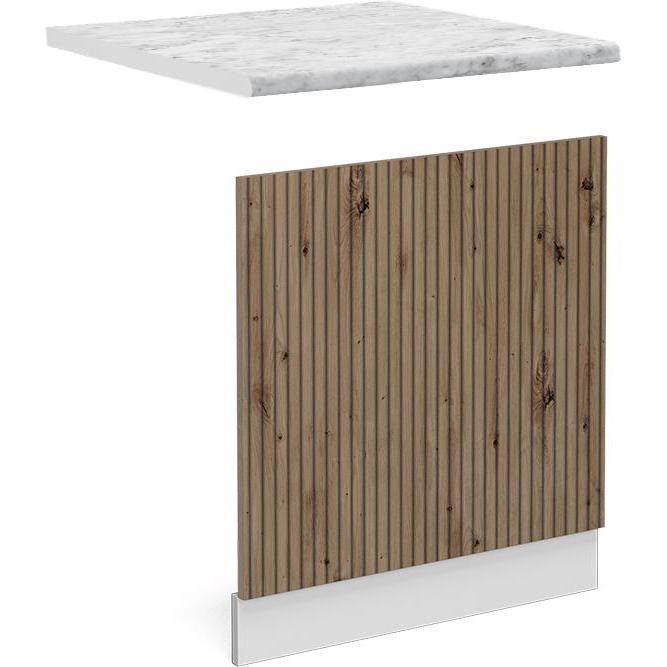 Vicco Frontblende R-Line, Geschirrspüler Zubehör, Braun