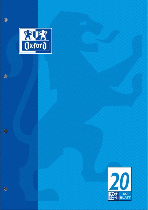 Actual product image Oxford School notepad, A4, ruling 20 (A4, Plain, Hardcover)